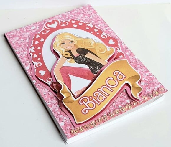 Bloquinho Lembrancinha de Festa com Tema Barbie