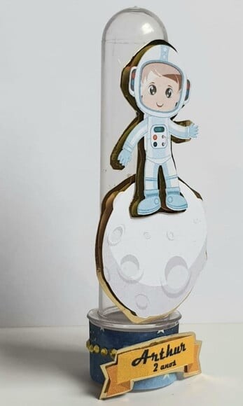 Tubete Lembrancinha de Festa Astronauta
