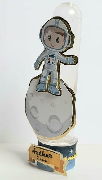 Tubete Lembrancinha de Festa Astronauta