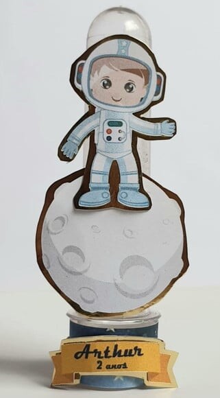 Tubete Lembrancinha de Festa Astronauta