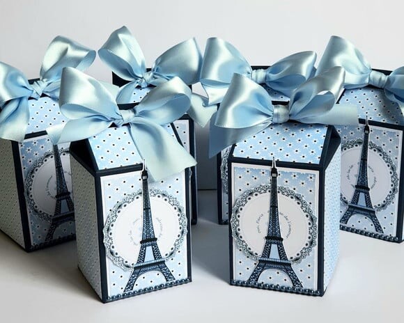 Caixa Milk Paris Azul
