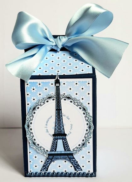 Caixa Milk Paris Azul