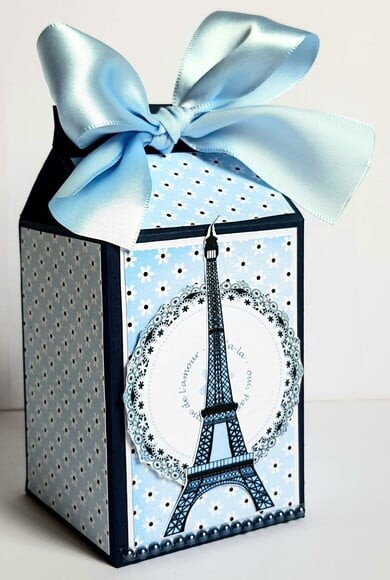Caixa Milk Paris Azul