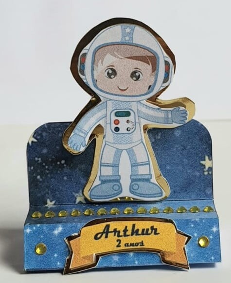 Porta-bis Duplo Astronauta