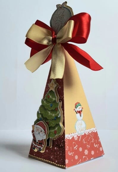 Caixa Pirâmide Natal