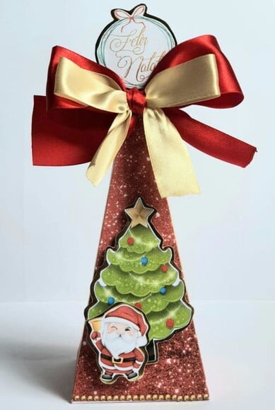 Caixa Pirâmide Natal