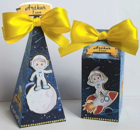 Kit 50 Lembrancinhas de Festa Astronauta