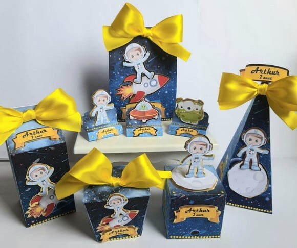 Kit 50 Lembrancinhas de Festa Astronauta
