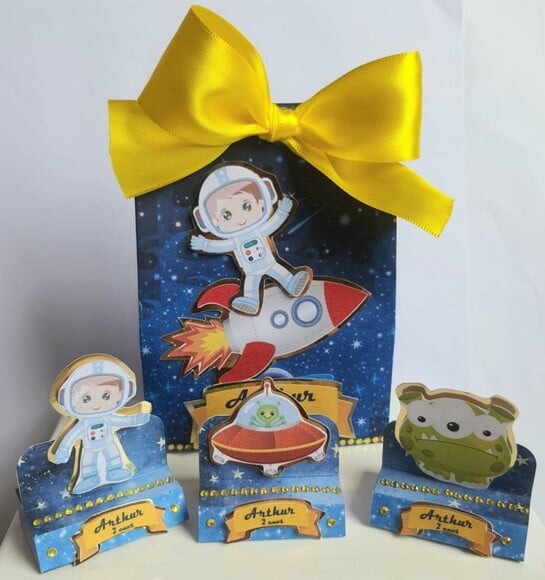 Kit 50 Lembrancinhas de Festa Astronauta