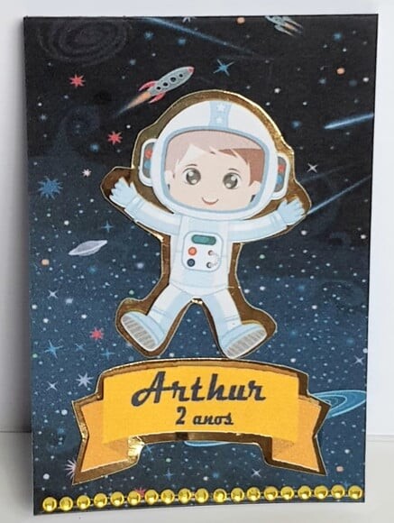 Bloquinho Lembrancinha de Festa com Tema Astronauta