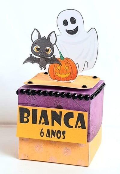 Caixa Cubo Halloween