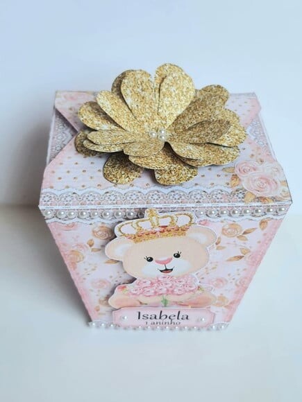 Caixa Sushi Ursa Princesa Rosa