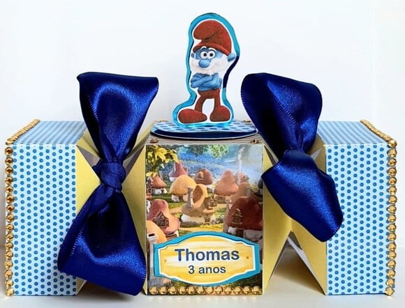 Caixa Bala Smurfs