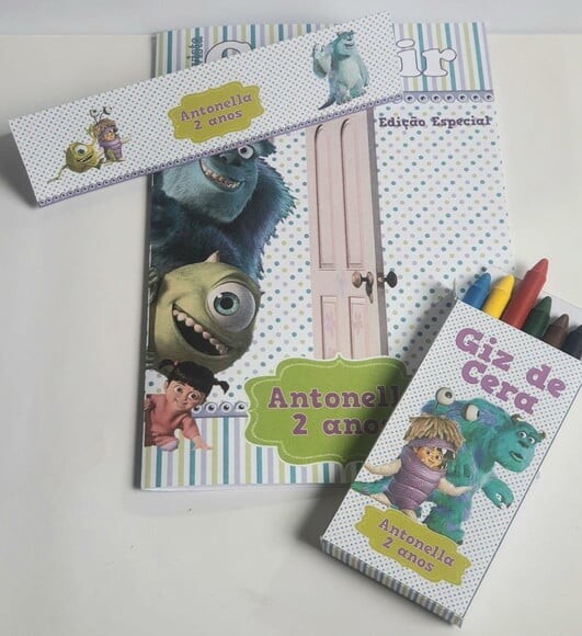 Kit Colorir com Giz de Cera