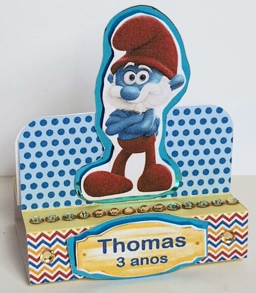 Porta-bis Duplo Smurfs