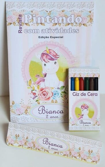Kit Colorir com Giz de Cera