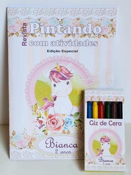 Kit Colorir com Giz de Cera