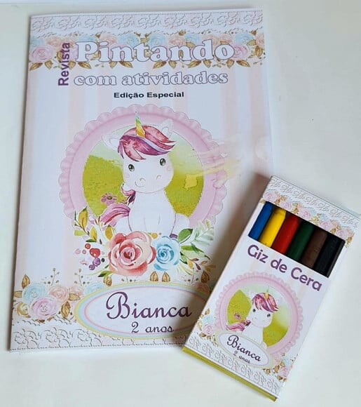 Kit Colorir com Giz de Cera