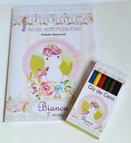 Kit Colorir com Giz de Cera