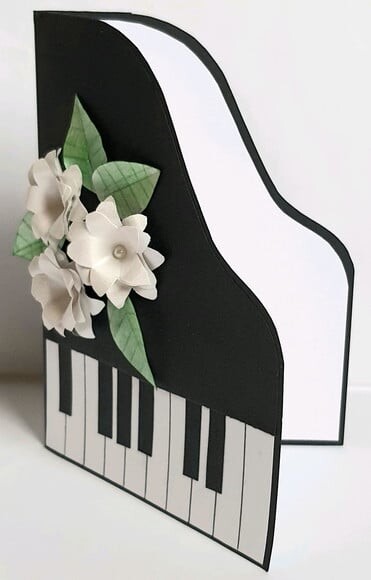 Cartão/convite piano