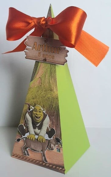 Caixa Cone/pirâmide Shrek