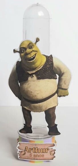 Tubete Lembrancinha de Festa Shrek