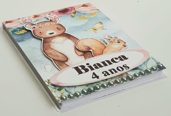 Lembrancinha de Festa Bloquinho Bosque Encantado