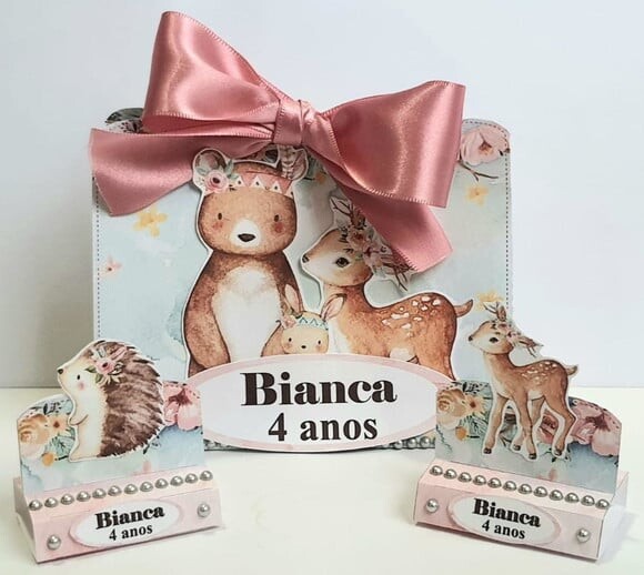Kit 50 Lembrancinhas de Festa Bosque Encantado