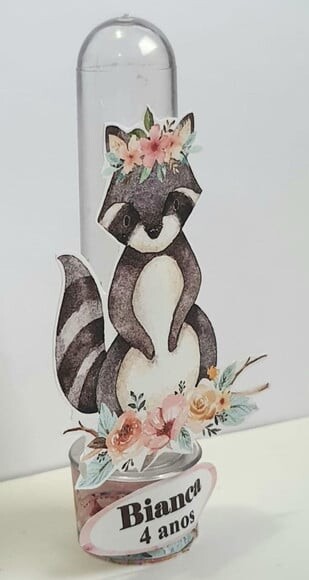 Tubete Lembrancinha para Festa Infantil Bosque Encantado