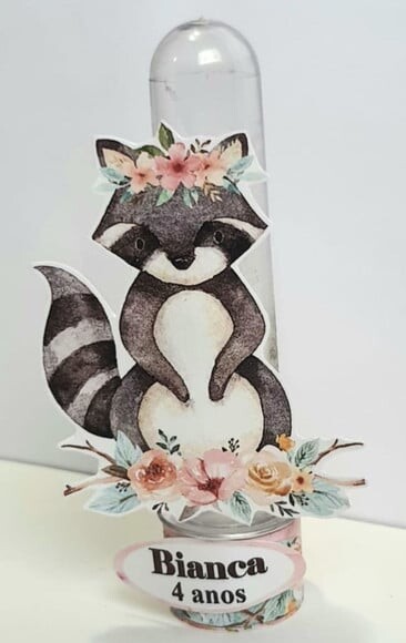 Tubete Lembrancinha para Festa Infantil Bosque Encantado