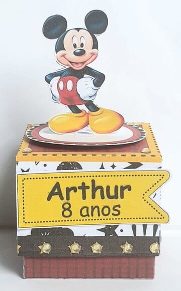 Caixa Cubo Mickey