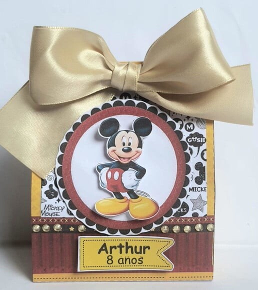 Caixa Sacolinha Mickey