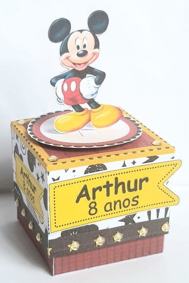 Caixa Cubo Mickey