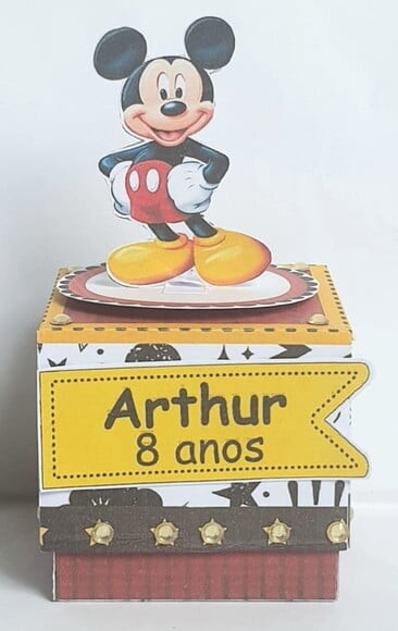 Caixa Cubo Mickey