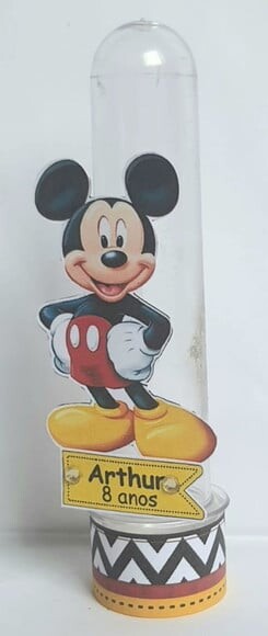 Tubete Lembrancinha para Festa Mickey