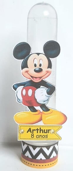 Tubete Lembrancinha para Festa Mickey
