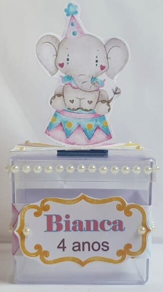 Caixa Acrílica Personalizada Circo
