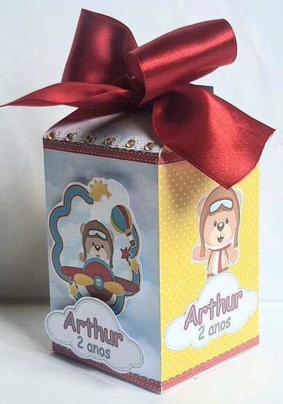 Caixa Milk Urso Aviador