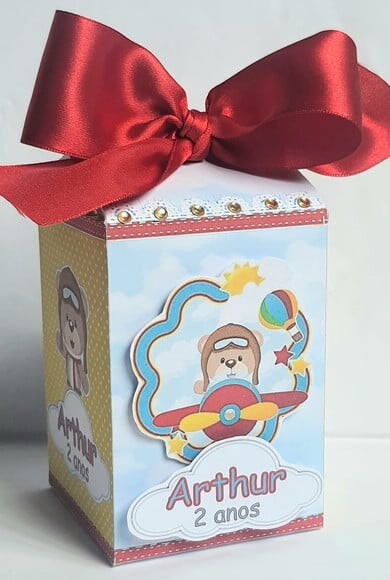 Caixa Milk Urso Aviador