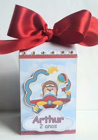 Caixa Milk Urso Aviador