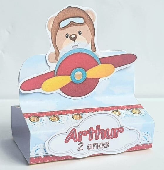 Porta Bis Duplo Urso Aviador