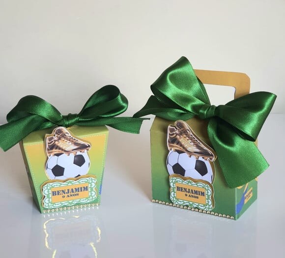 Kit de 50 Lembrancinhas pra Festa Seleção Brasileira Futebol