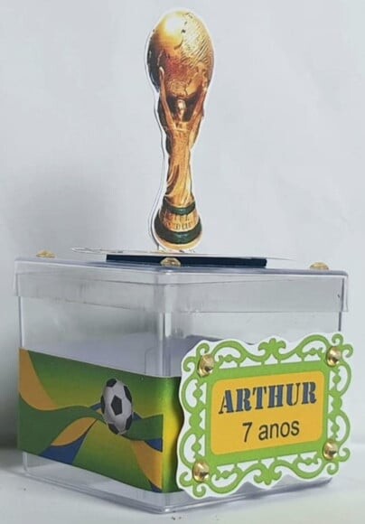 Caixa Acrílica Personalizada Seleção Brasileira