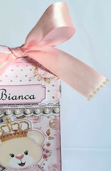 Caixa Milk Ursa Princesa Rosa
