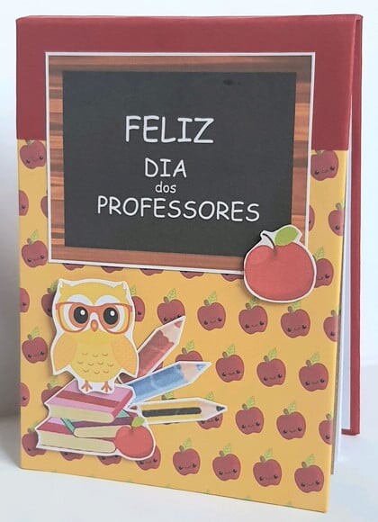 Bloco de Capa Dura Dia dos Professores