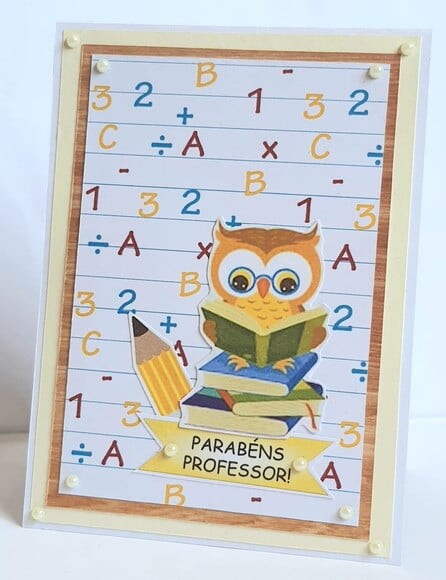 Cartão 3D dia dos professores