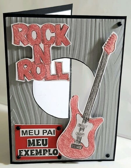 Cartão Dia Dos Pais Guitarra