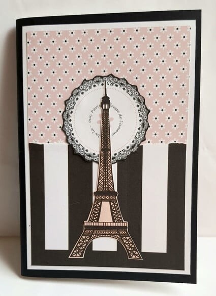 Caderno brochura tamanho A5 com tema Paris