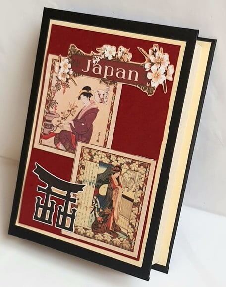 Bloco de Capa Dura com Tema Oriental
