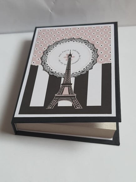 Bloco com Capa Dura no Tema Paris